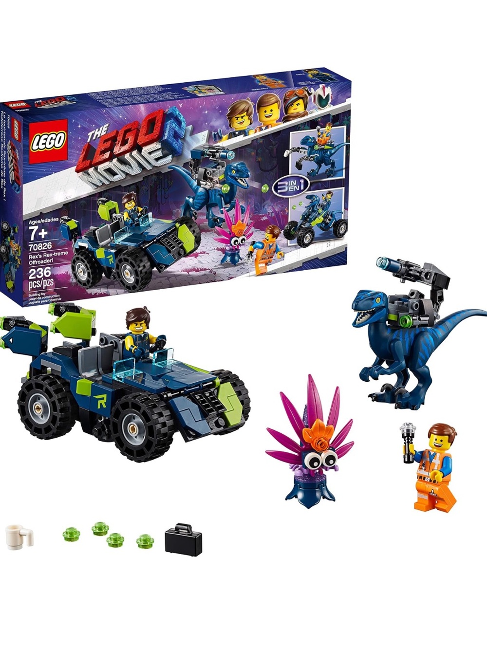 LEGO The Movie 2 Rex's Rex-treme Offroader! 70826 (236 pieces)
